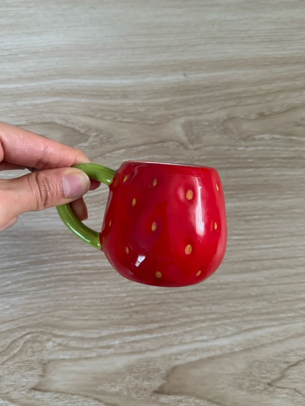 Strawberry Mini Mug Stationary Kitchen Decor Red Cottage